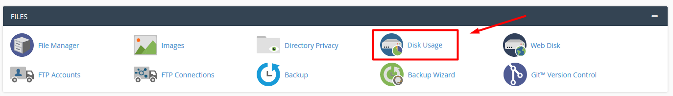 بررسی فضای اشغال شده در هاست cPanel