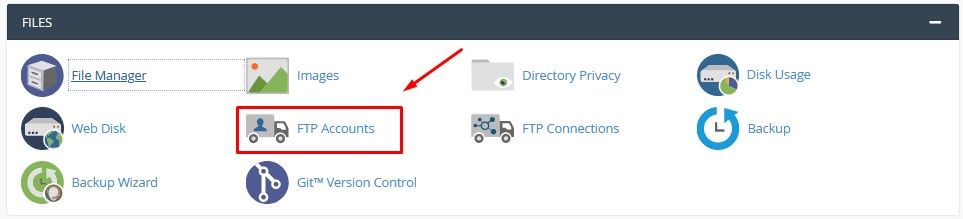 ایجاد اکانت FTP در هاست cPanel