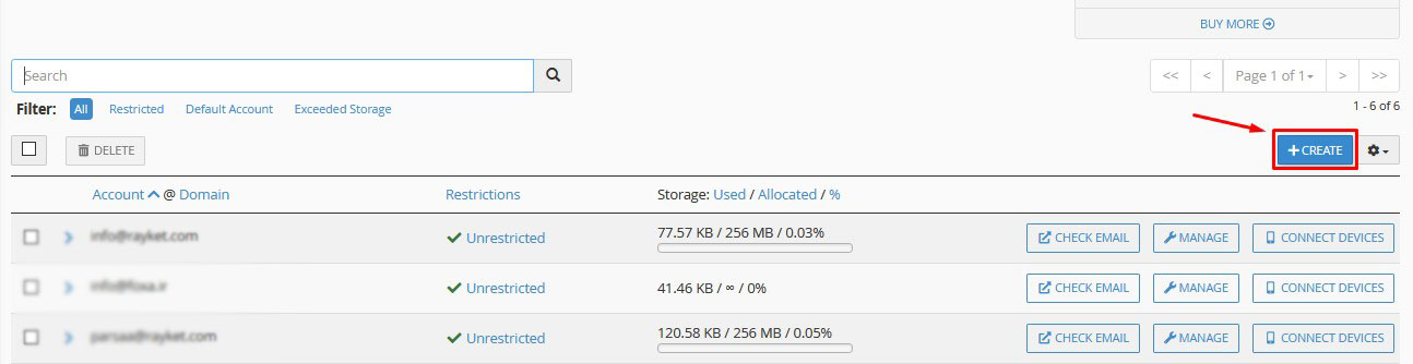 ساخت اکانت ایمیل در هاست cPanel و روش دسترسی به آن