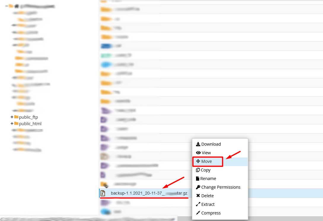 دریافت لینک فول بکاپ در هاست cPanel