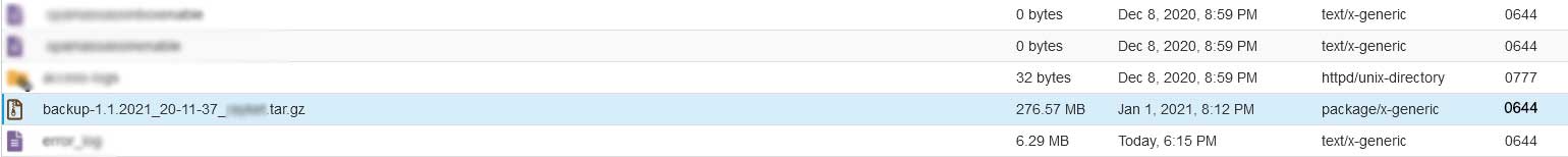 دریافت لینک فول بکاپ در هاست cPanel