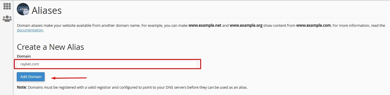 پارک کردن دامنه