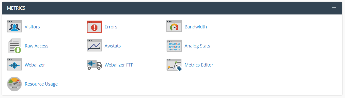 مشاهده آمار سایت در cPanel