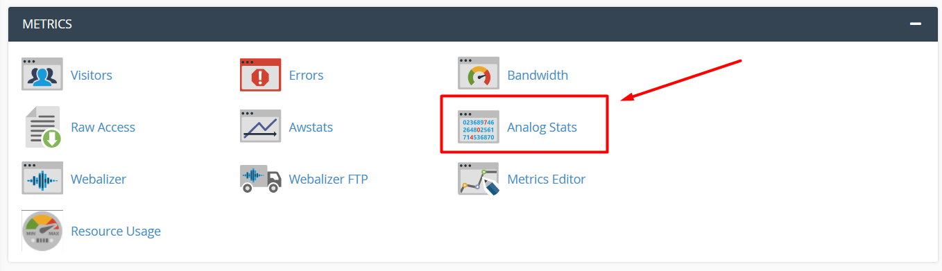 مشاهده آمار سایت در cPanel