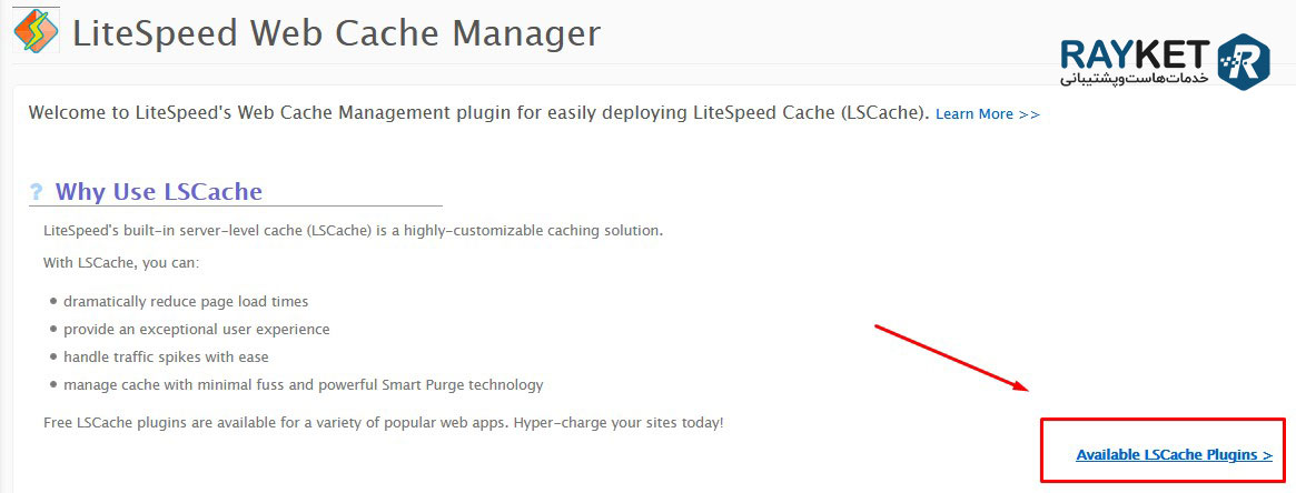 معرفی پلاگین LiteSpeed Web Cache Manager در سی پنل